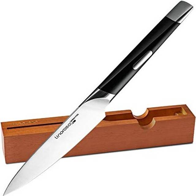 Paring Knife 45 inch11cm Fruit Knife Ultra Sharp Small Kitchen Knife Precision Forged German HighCarbon Stainless Steel Peeling Knife with Exquisite
