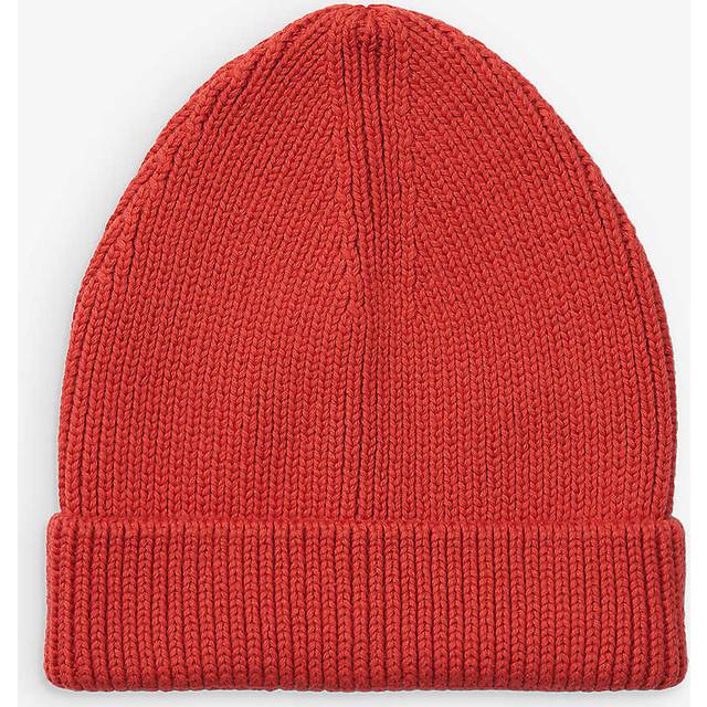 Liewood Aurora Red Ezra Rib-knit Organic-cotton Beanie Hat 1-10 Years 5-6 - AURORA RED
