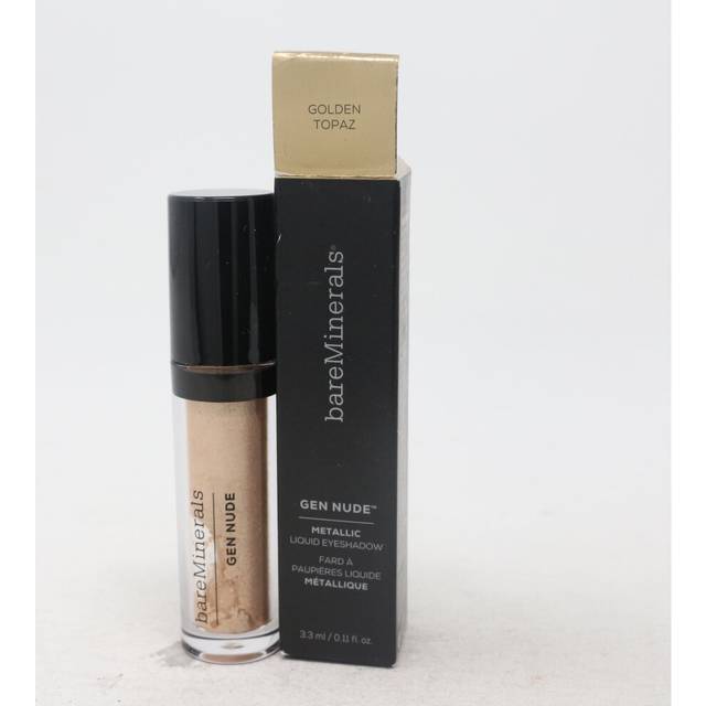 (Golden Topaz) Bareminerals Gen Nude Metallic Liquid Eyeshadow  0.11oz/3.3ml New With Box