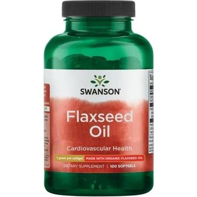 Swanson  Flaxseed Oil  1 000 mg  100 Softgels