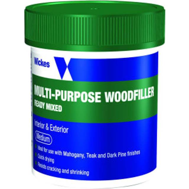 Wickes Multi-Purpose Wood Filler Tub - Medium 250g - Natural