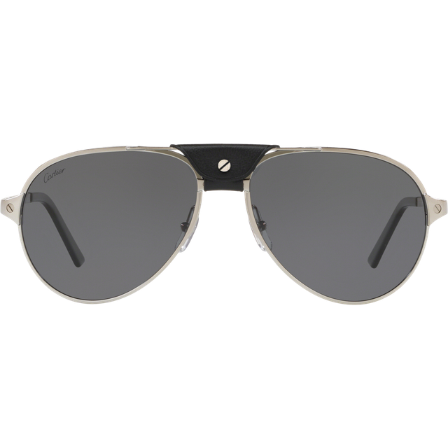 Cartier Womens Black Ct0034s Pilot-frame Sunglasses 15cm - BLACK