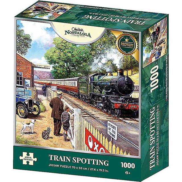 KidKraft Nostalgia Collection Train Spotting 1000 Piece Puzzle