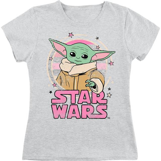 Star Wars Kids - Starry - Grogu T-Shirt mottled light grey - 8 Years