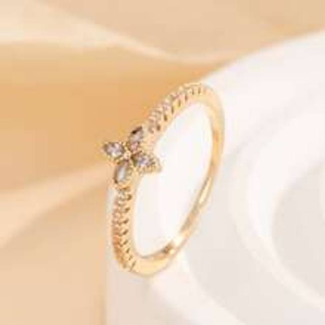 SHEIN 1pc Exclusive , Classic In Europe, Middle East/Luxurious Copper Micro-Inlaid Cubic Zirconia High-Quality Multi-Size Ring, Suitable For Women To Wear O
