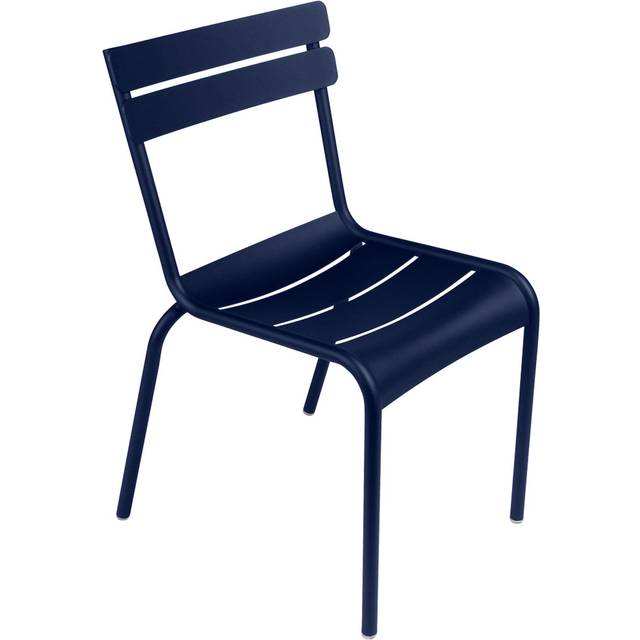 Fermob - Chaise empilable Luxembourg - Bleu - Aluminium laqué - Designer Frédéric Sofia