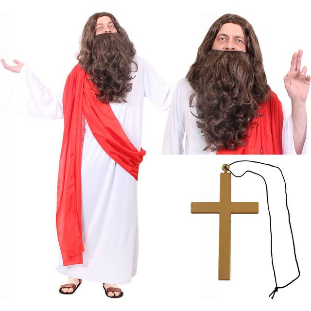 Adult Jesus Costume for Religious Fancy Dress - Standard