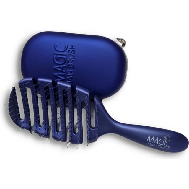 Magic Hair Brush Detangler Electric Blue with Sports Wallet