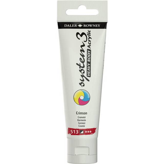 Daler Rowney System 3 Heavy Body Acrylic 59ml Crimson