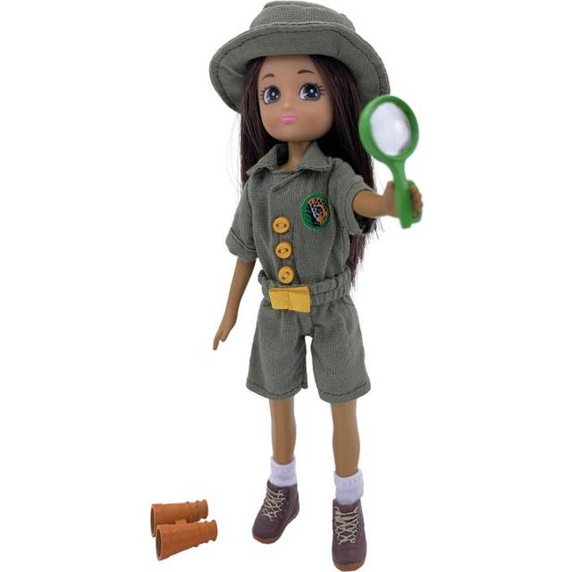 Bigjigs Toys Lottie Dolls Rainforest Guardian Doll With Green Outfit, Green