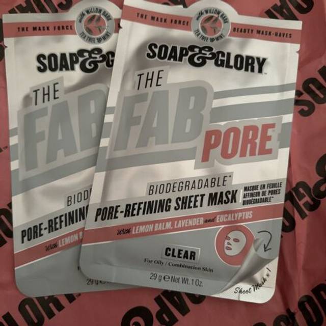 Soap & Glory The Fab Pore Biodegradable Pore-Refining Sheet Mask