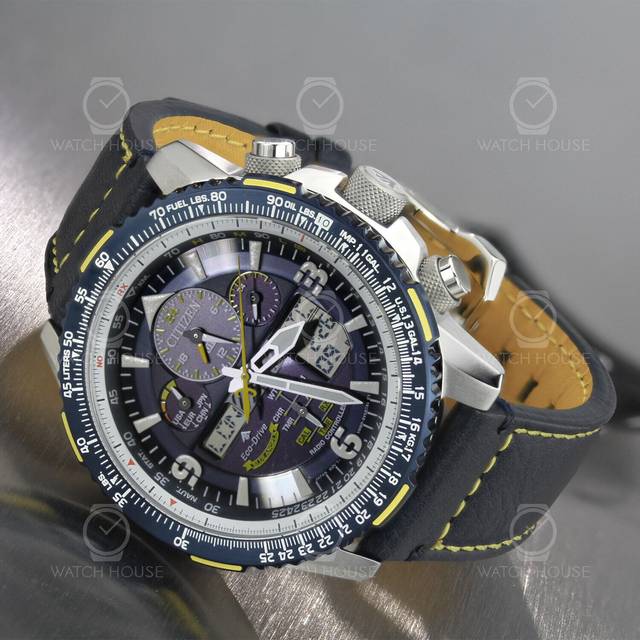 Citizen PROMASTER Skyhawk A-T Eco-Drive JY8078-01L Radio Controlled 200M Men's Watch blue