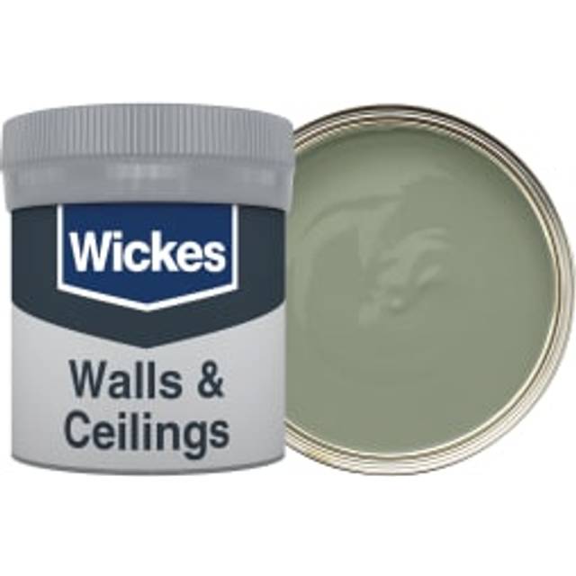 Wickes Vinyl Matt Emulsion Paint Tester Pot - Pastel Olive No.816 - 50ml - PASTEL OLIVE