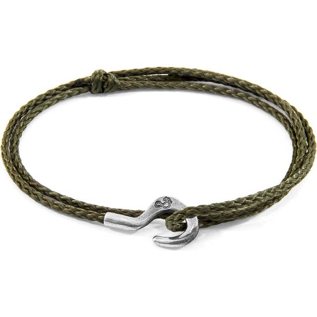 Charles Silver and Rope SKINNY Bracelet - Green - One Size