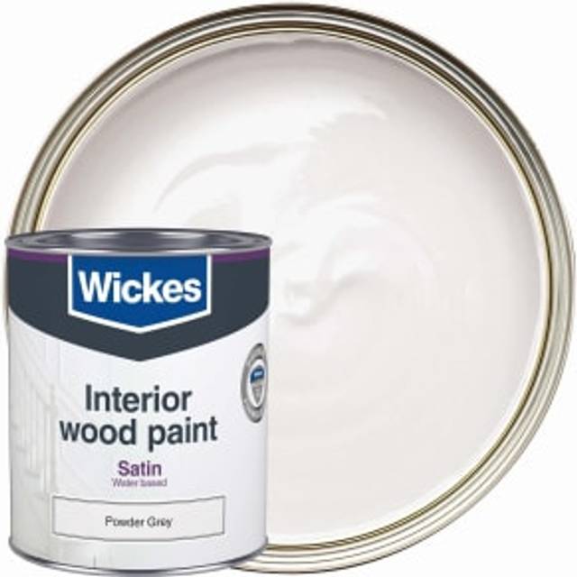 Wickes Quick Dry Satin Wood & Metal Paint - Powder Grey - 750ml