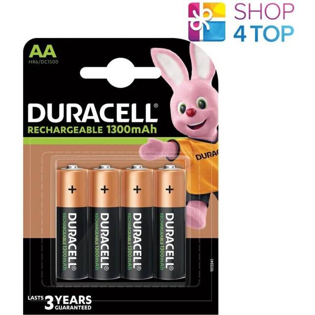 Duracell Recharge R6/AA Uppladdningsbara batterier 1300mAh - 4 st.