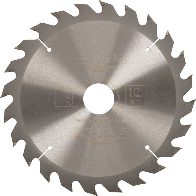 Triton Construction Saw Blade 190 x 30mm 24t - Bore 190mm 577375 -  saw blade construction 24t 30mm bore triton 190mm 577375