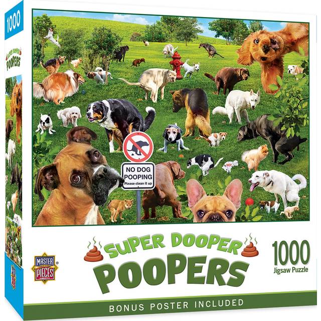 "MasterPieces 1000 Piece Jigsaw Puzzle for Adults and Family - Super Dooper Poopers - 19.25""""x26.75"""""