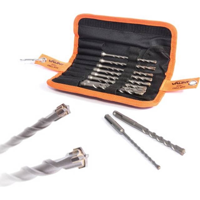 Vaunt SDS+ Endurance Cross Tip Drill Bit Set - 10 Piece Hammer Drilling V1329121