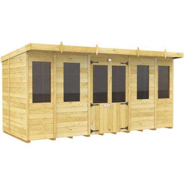 Pent Summer House 14ft x 6ft Fast & Free 2-5 Nationwide Delivery