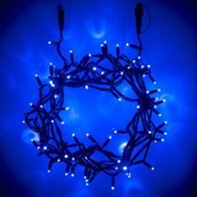 Core Connect 60m 600 Blue Connectable Fairy Lights Green Cable