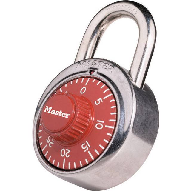 PADLOCK COMB RED DIAL (Pack of 1)