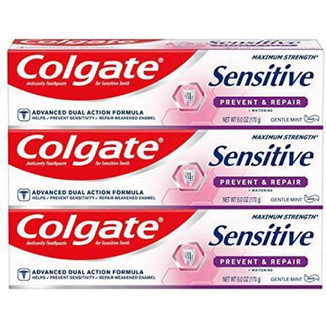 Colgate Sensitive Toothpasta, förebyggande och reparation – klistra in formel (6 ounce, 3 antal: