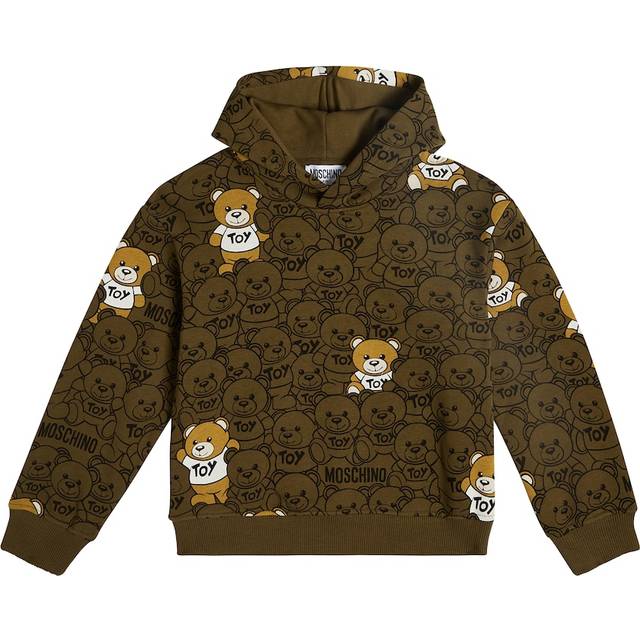 Moschino Kids Teddy Bear cotton jersey hoodie
