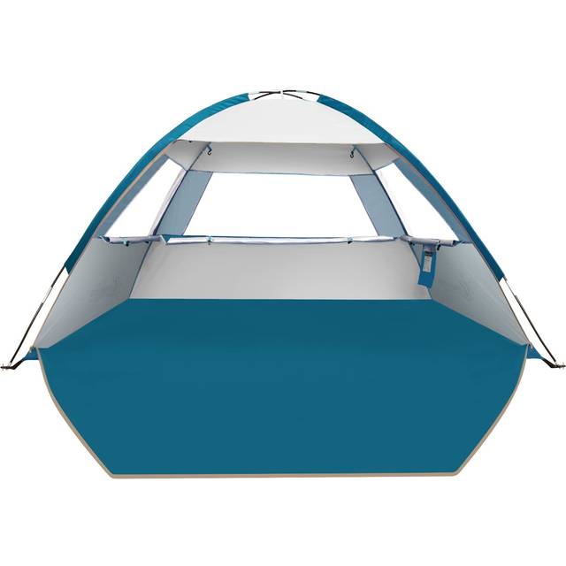 COMMOUDS Beach Tent Sun Shade for 3/4-5/6-7/8-10 Person, UPF 50+ Beach Sun Shelter Canopy Tent, Lightweight, Easy Set Up and Carry