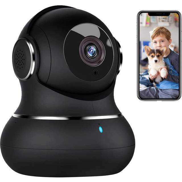 Litokam little 2k security camera indoor with 360° motion tracking lf-p1t black
