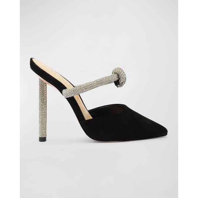SCHUTZ Pearl Glam Heel Nubuck Mule