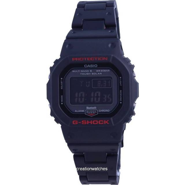 G Shock Gw B5600hr 1dr  Gw B5600hr 1  5600 SerieS diGital Square SportS Soldier Bluetooth Men S Pu Watch GW-B5600HR-1DR