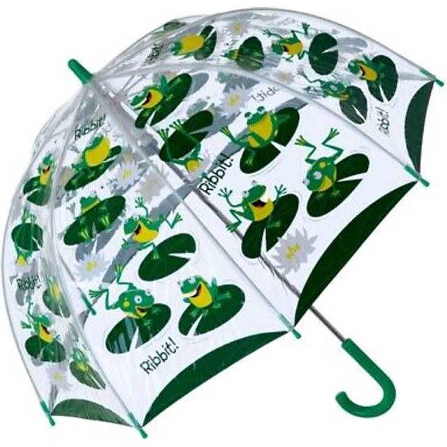 Bugzz PVC Dome Umbrella for Children -  Green Hopping Frogs