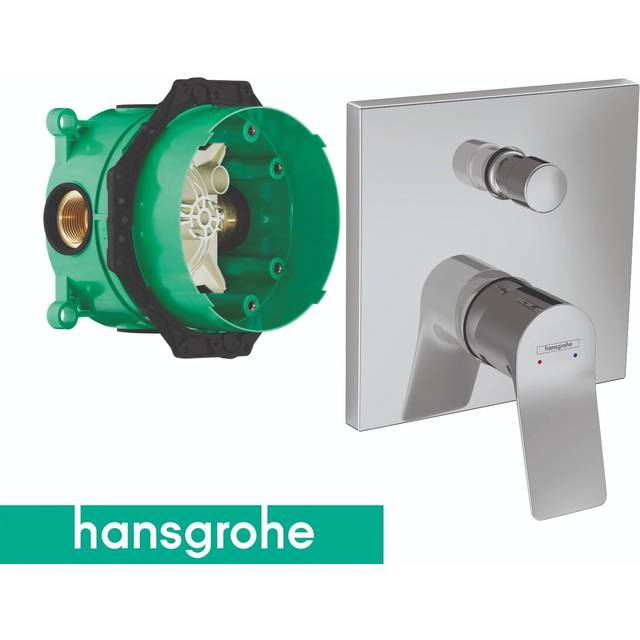 Hansgrohe Vivenis Chrome Concealed Single Lever Bath Mixer Valve