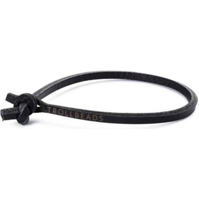 Trollbeads Damen-Armband Leder schwarz - TLEBR-00056