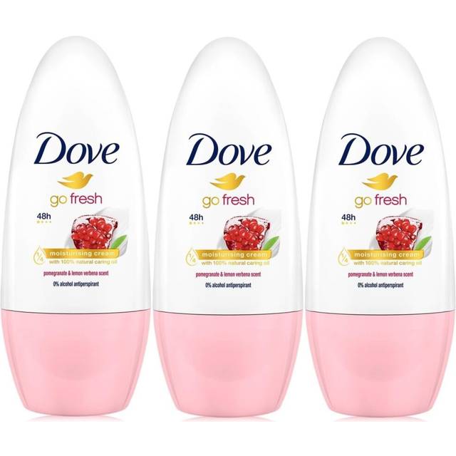 3 x Dove 48H protection Anti-perspirant Roll On 50 ml - Pomegranate & Lemon Verbana