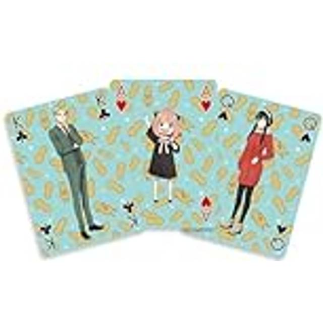 Crunchyroll – Spy x Family – 52 spelkort – poker, kortspel, lek, spelkort, gul