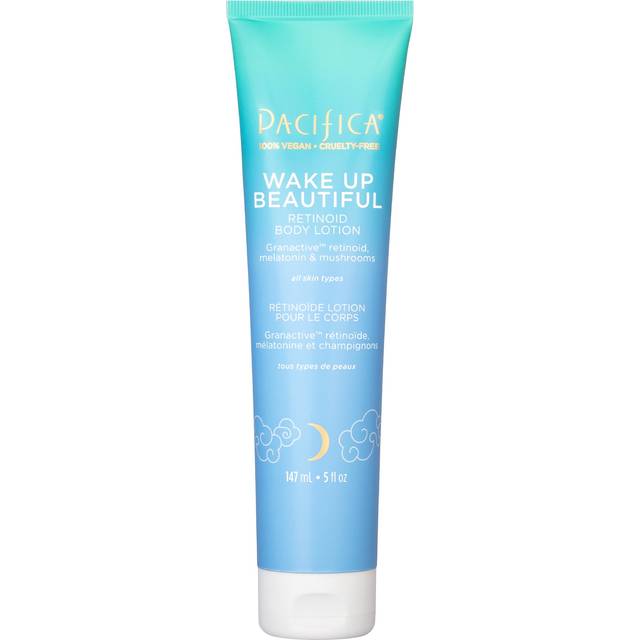 Pacifica Body Lotion Retinol Cream -Wake Up Beautiful Retinoid Renewing for Skin Elasticity Hydration & Plumpness - for Anti-Aging Fine Lines & Dry Sk