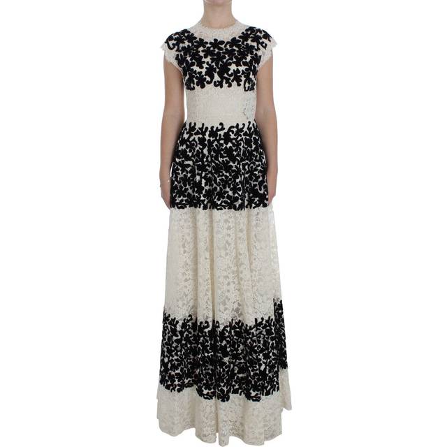 Dolce & Gabbana Floral Lace Ricamo Long Ball Maxi Dress - IT38|XS - multicolor (IT38|XS)