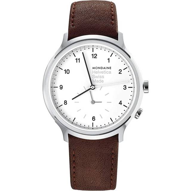 Mondaine Watch Helvetica Regular - White