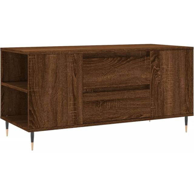 Soffbord brun ek 102x44,5x50 cm konstruerat trä