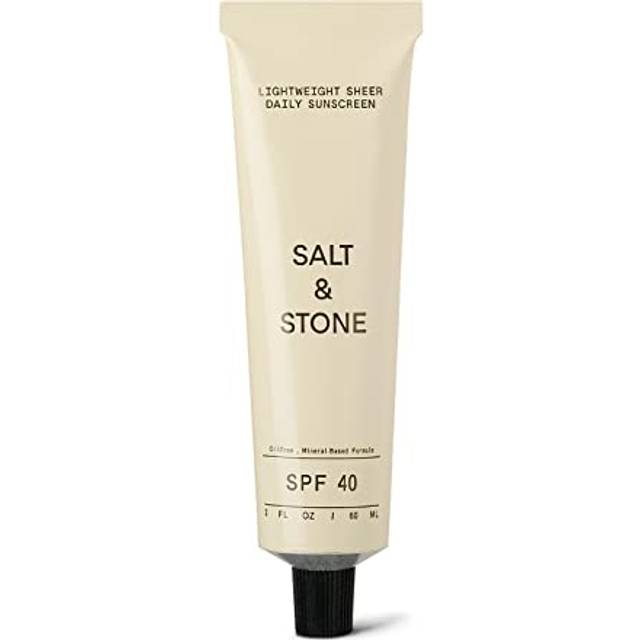 2x salt & stone lightweight sheer daily mineral sun screen cream spf 40 - 120ml