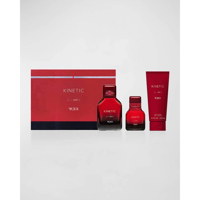Kinetic by Tumi for Men - 3 Pc Gift Set 3.4oz EDP Spray, 1oz EDP Spray, 6.7oz Body Wash