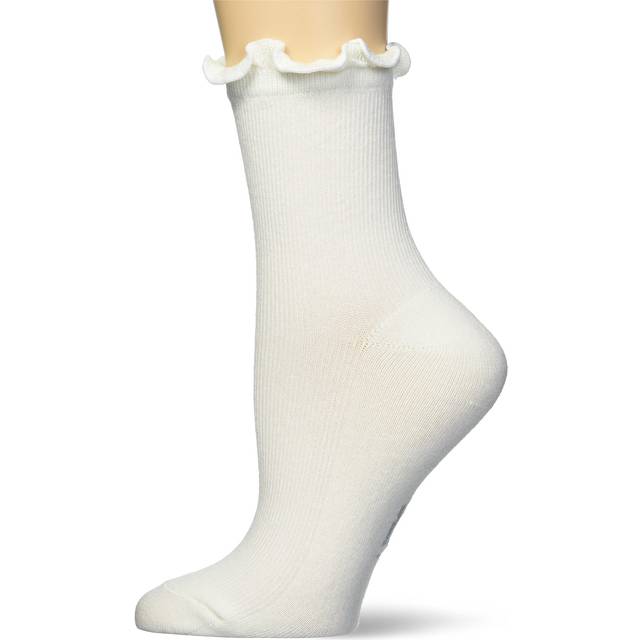 UGG White Karsyn Lettuce Edge Sock