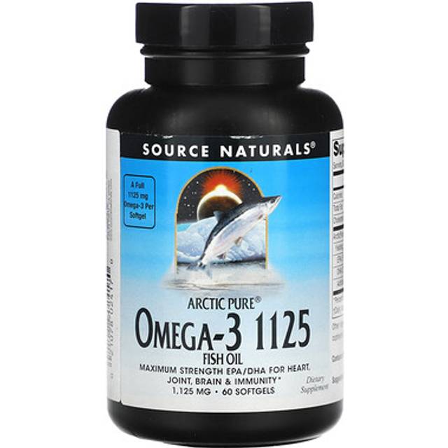 Source Naturals, Arctic Pure, Omega-3 Fish Oil, 1,125 mg, 60 softgels