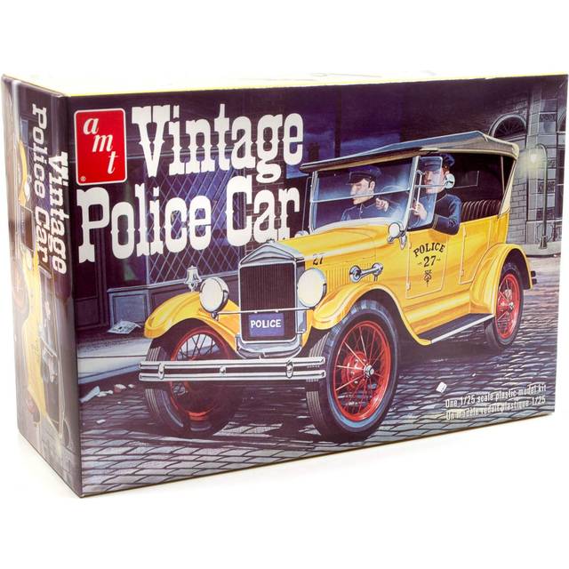 Skill 2 Model Kit 1927 Ford T Vintage Police Car 1/25 Scale Model by AMT