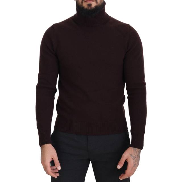 Dolce & Gabbana Brown Wool Turtle Neck Pullover Sweater - IT46 | S