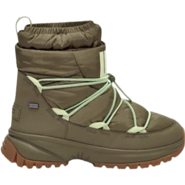 Women's Burnt Oliver Yose Puffer Ankle Boots - Green (4)