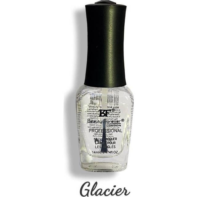(01 - Glacier) Beauty Forever Professional Nail Lacquer Nail Polish Glitter & Shine (36 Shades)