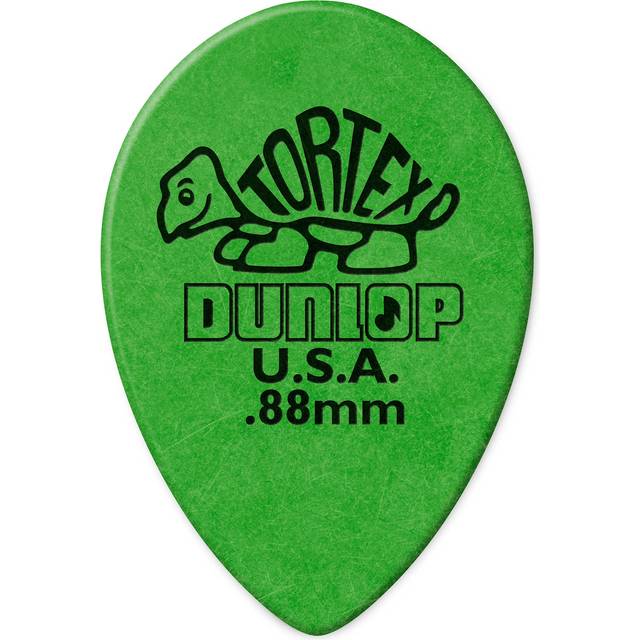 Dunlop 423R088 Tortex Small Teardrop Picks, 0.88mm (Box of 36)